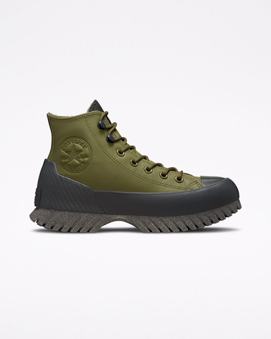 Botas Converse Chuck Taylor All Star Lugged 2.0 Counter Climate Cano Alto Feminino Verde Oliva Cinzentas Pretas | PT J0P9378